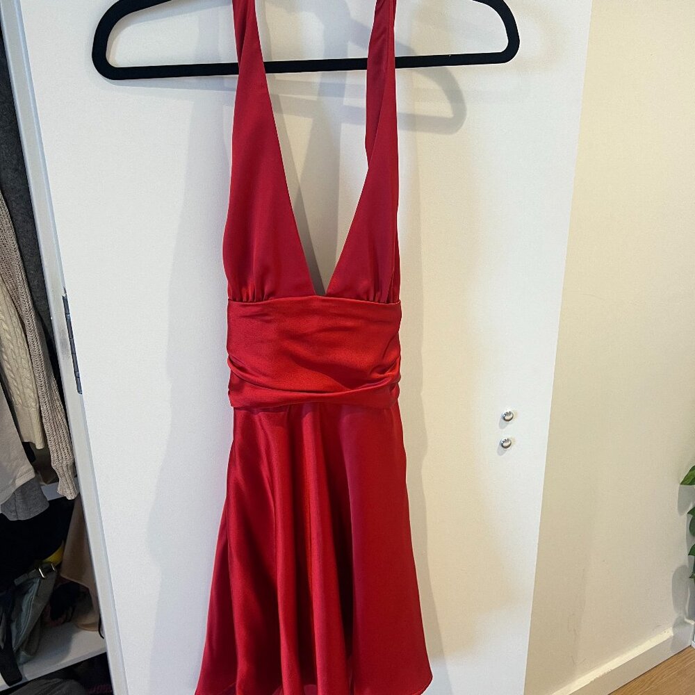 Red cocktail dress for a night out